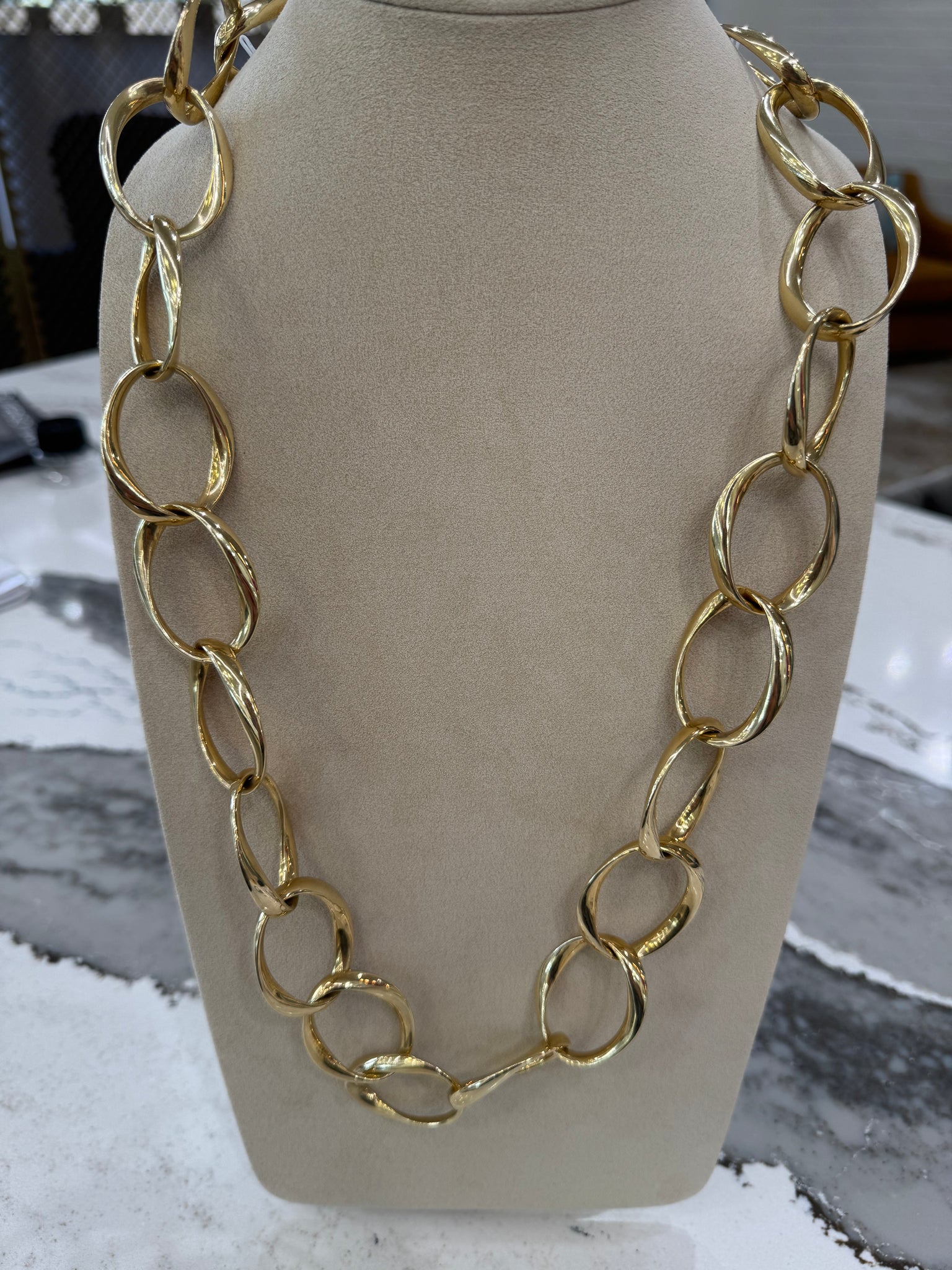 14K Yellow Gold Link Necklace