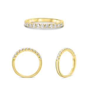14K Yellow Gold Diamond Wedding Band