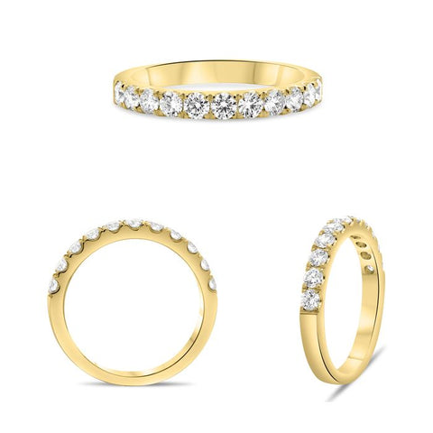 14K Yellow Gold Diamond Band