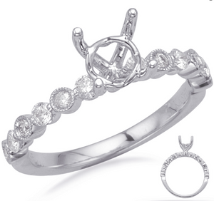 Diamond Engagement Ring in 14K White Gold