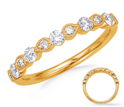 Diamond Band in 14K Yellow Gold