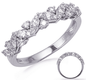 Diamond Vine-Inspired Band in 14K White Gold