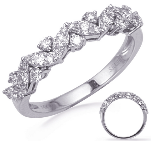 Diamond Vine-Inspired Band in 14K White Gold