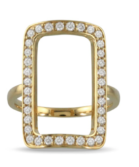 Fibonacci Collection – 18K Yellow Gold Diamond Ring