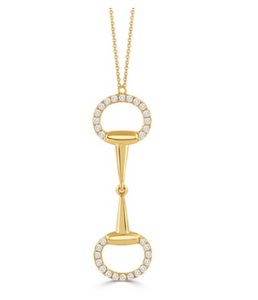 18K Yellow Gold Diamond Necklace