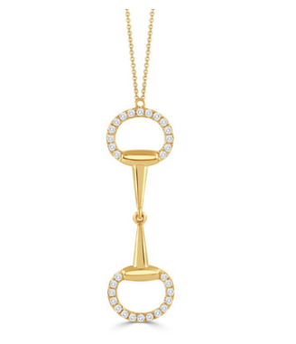 18K Yellow Gold Diamond Necklace