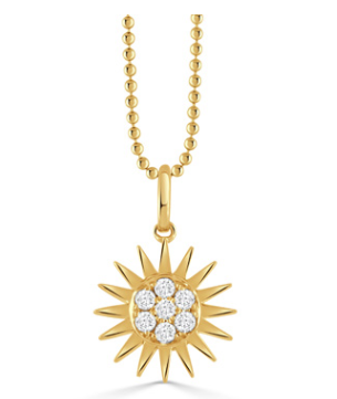 18K Yellow Gold Diamond Pendant
