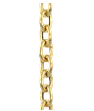 18K 18-Inch Oval Link Chain