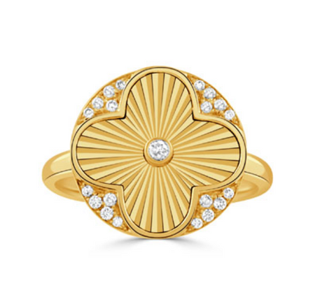 18K Yellow Gold Diamond Ring