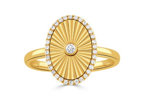 18K Yellow Gold Diamond Ring