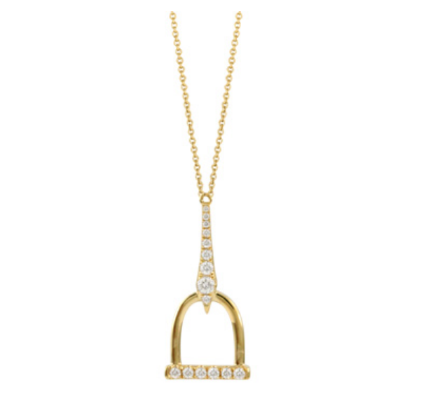 18K Yellow Gold Diamond Necklace