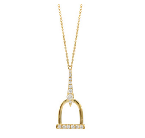18K Yellow Gold Diamond Necklace