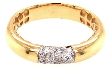 18K Two-Tone Diamond Ring