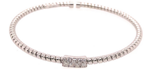 18KW Diamond Bangle