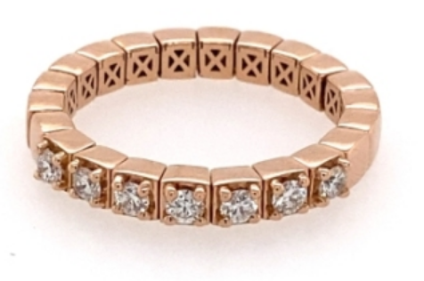 18K Yellow Gold Diamond Band