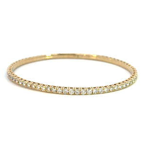 14k Yellow Gold Classic Diamond Flexie Bracelet