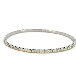 14K White Gold Diamond Flexi Bracelet