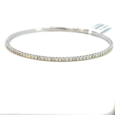 14K White Gold Slim Diamond Tennis