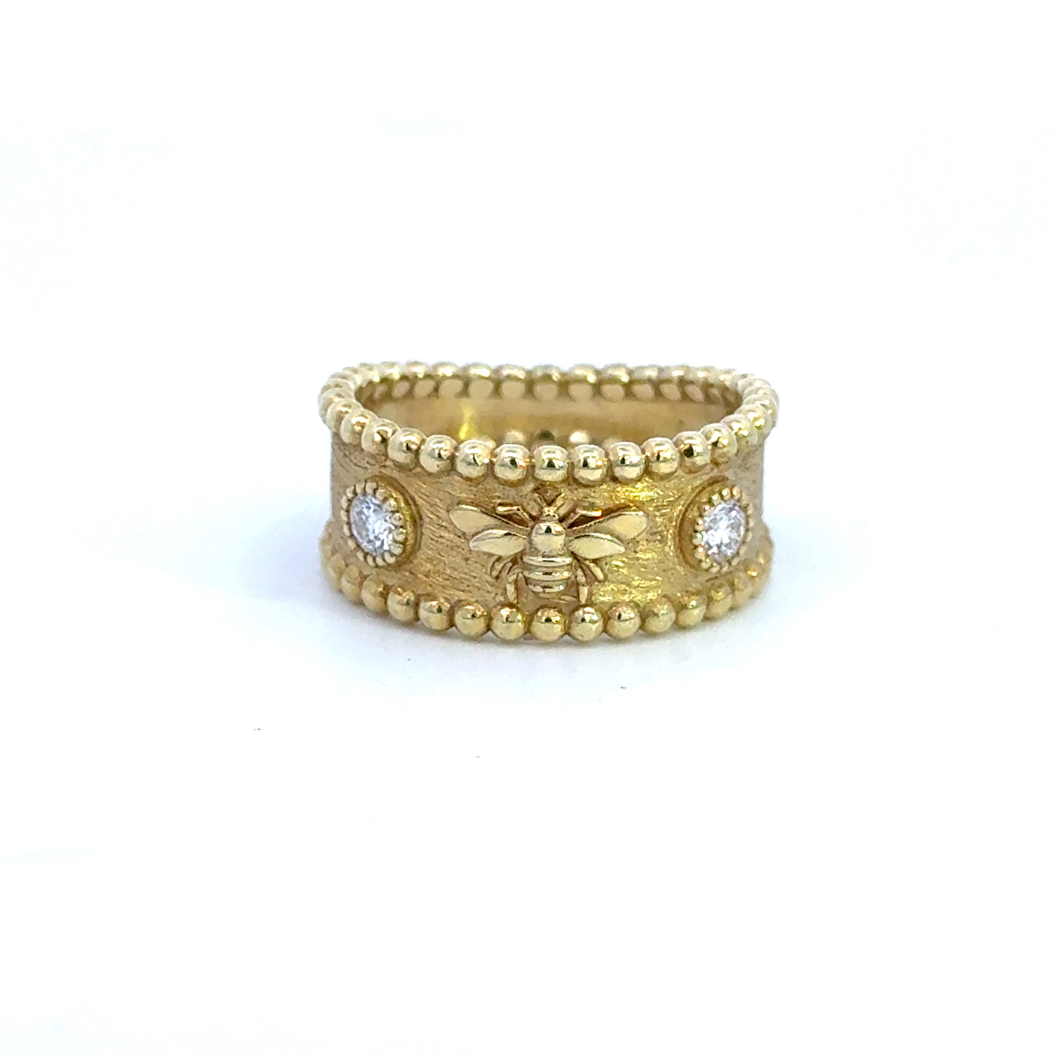 Diamond Bee Band Ring