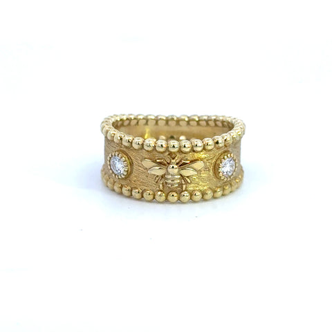 Diamond Bee Band Ring