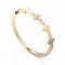 14K Yellow Gold Diamond Cross Band – Stackable Faith Ring