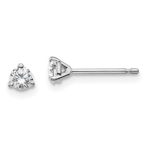 14K WHITE GOLD 1/3 CARAT DIAMOND STUDS